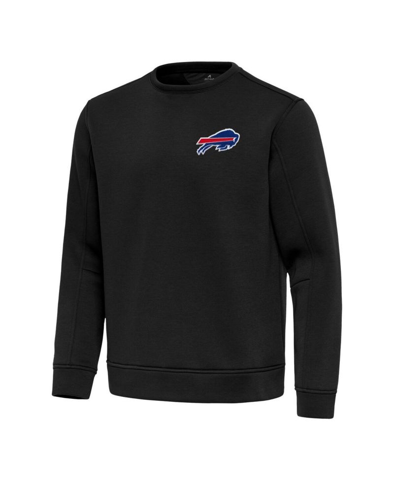 Men's Black Buffalo Bills Relevant Lightweight Pullover Sweatshirt