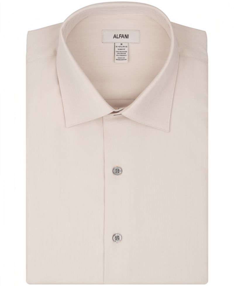 Men's Herringbone Long-Sleeve Dress Shirt