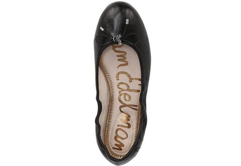 Felicia Leather Cushioned Ballet Flats