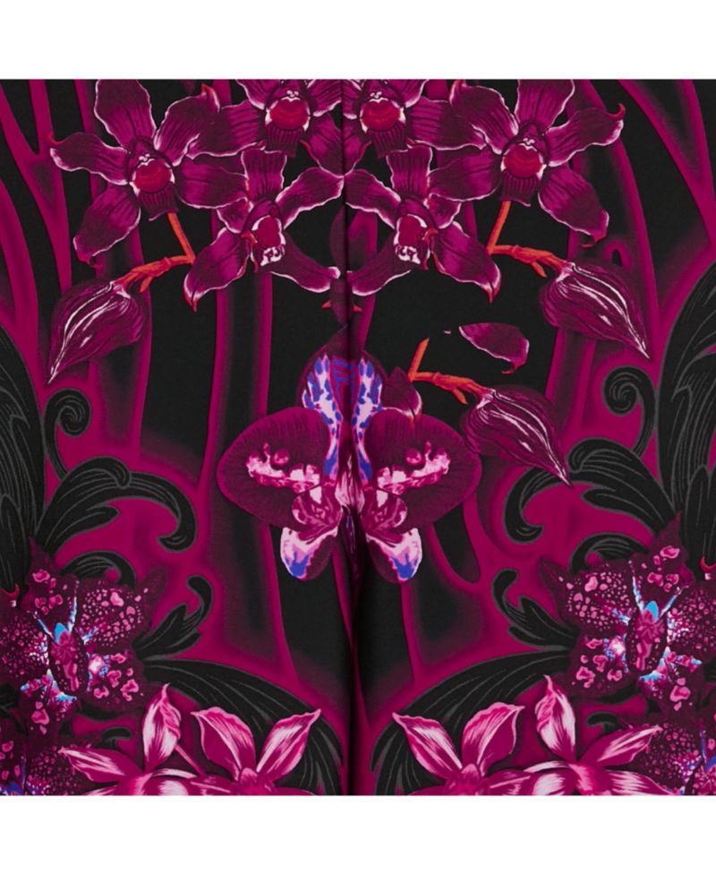 Women's Pink/multicolor Printed Jersey Leggings