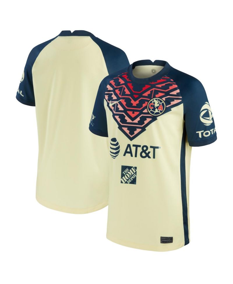 Big Boys Yellow Club America 2021/22 Home Breathe Stadium Replica Jersey