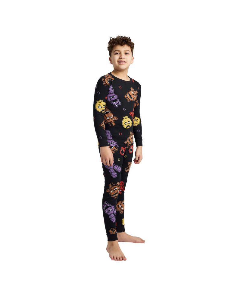Big Boys I Survived Freddy Face 4-Pack Pajama Set-14
