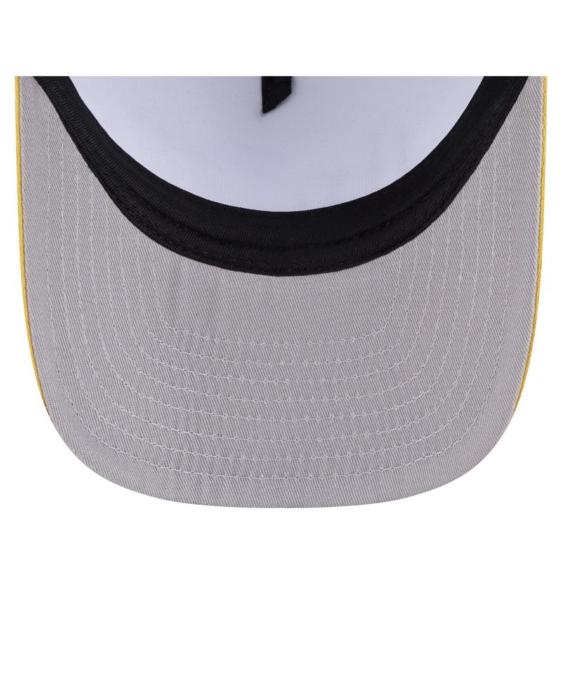 Men's White/Gold San Diego Padres Foodie A-Frame 9FIFTY Trucker Snapback Hat