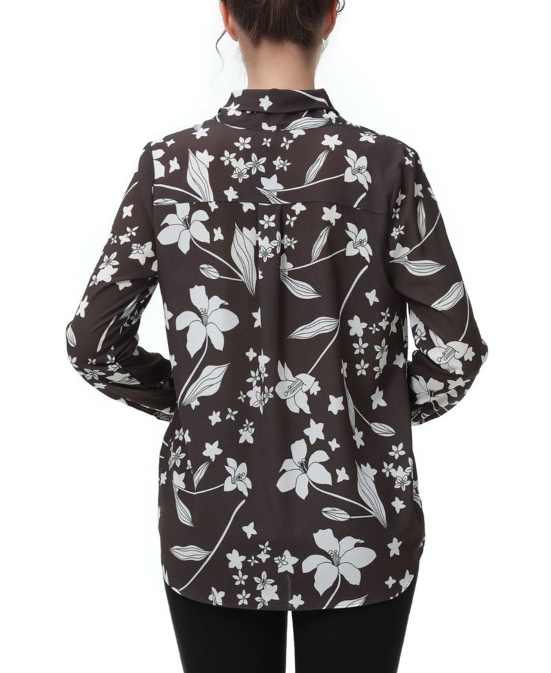 Women's Tie Neck Nursing Blouse