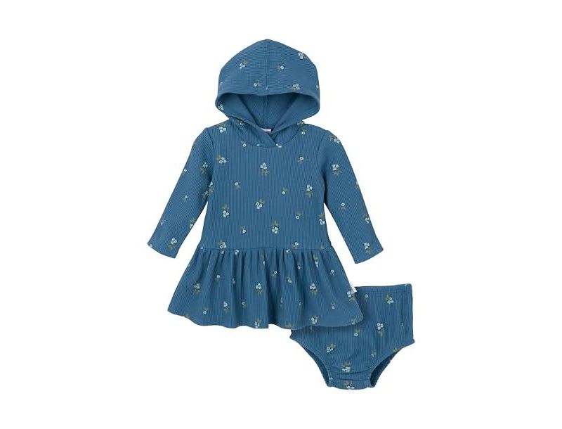Baby Girls Long Sleeve Dress and Diaper Cover Set, 2 Piece