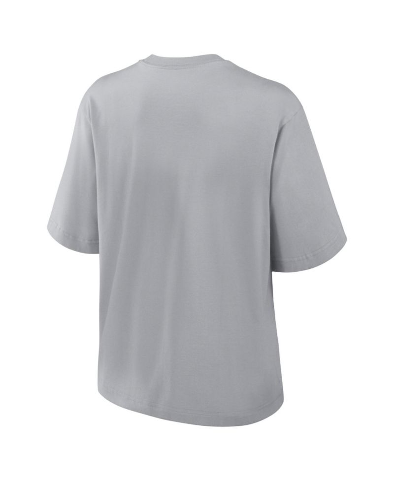Women's Gray Buffalo Bills Alternate Boxy T-Shirt