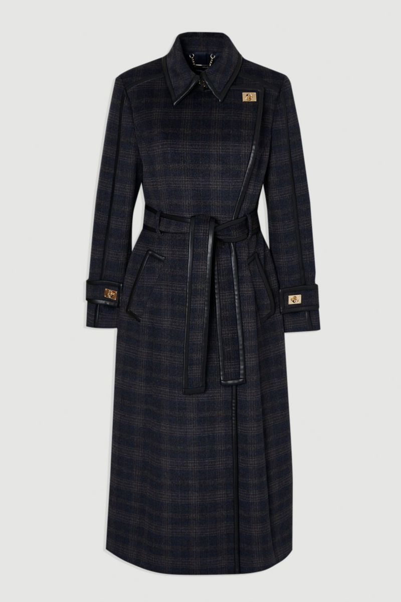 Women's Double Breasted Belted Midi Coat