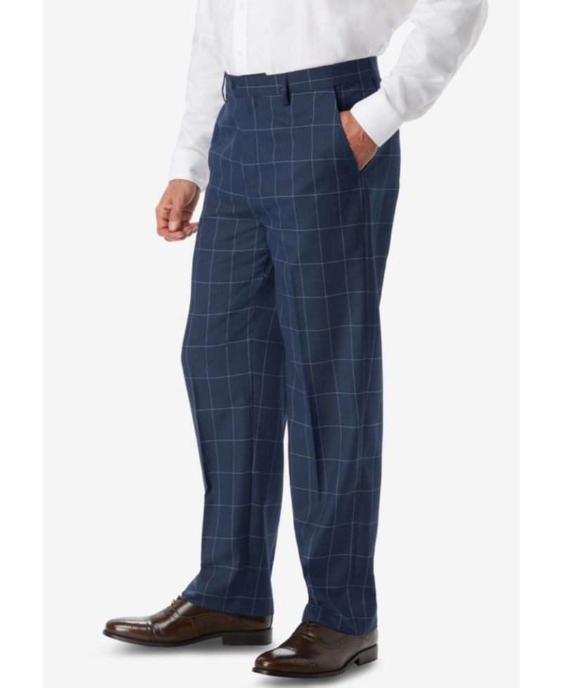 Men's Easy Movement Plain-Front Expandable Dress Pants