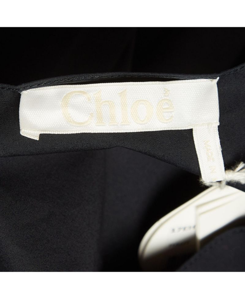 Women's Navy Poplin Top