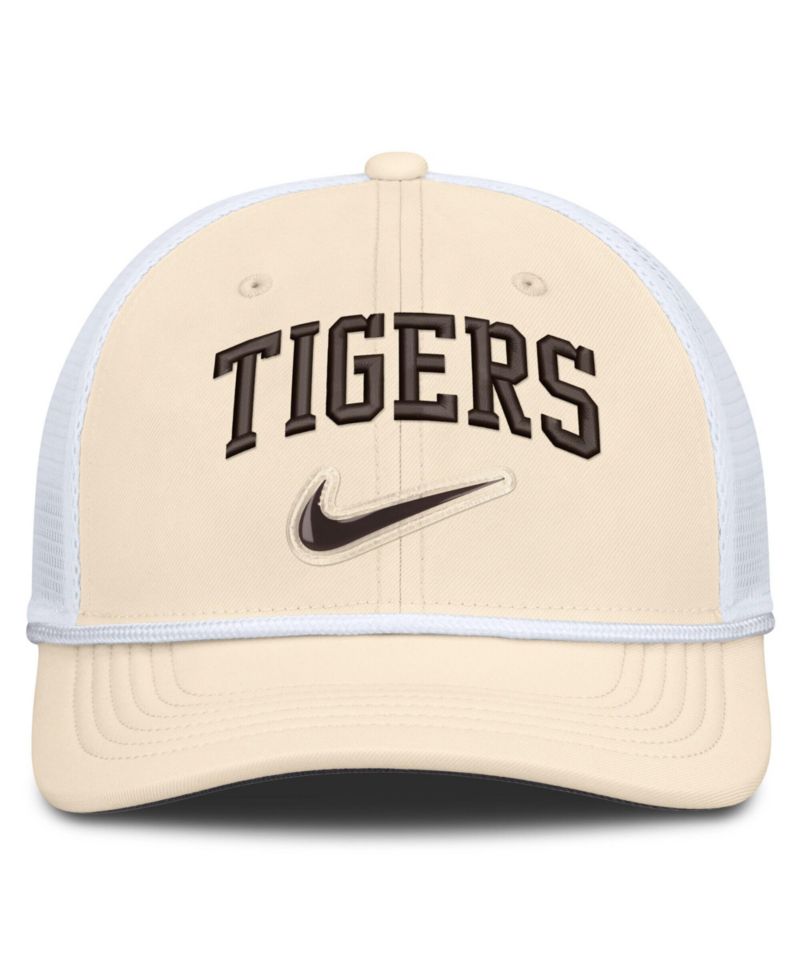 Men's Natural/White Detroit Tigers Rise Dri-FIT Trucker Adjustable Hat
