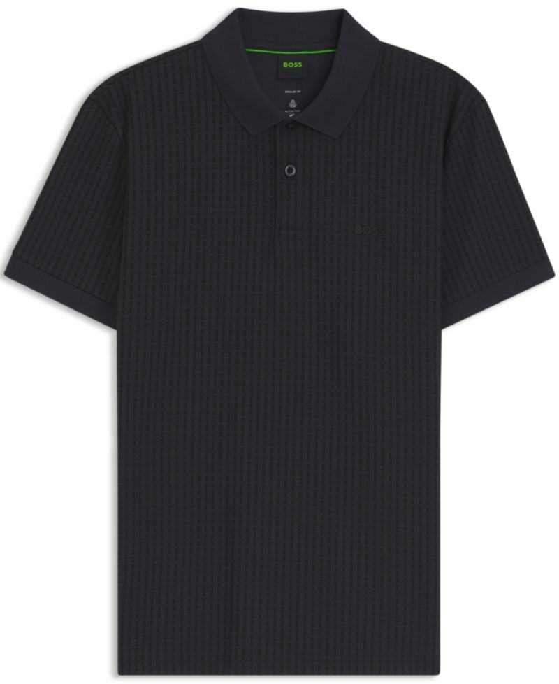 Men's Cotton-Piqu&eacute; All-Over Print Polo Shirt