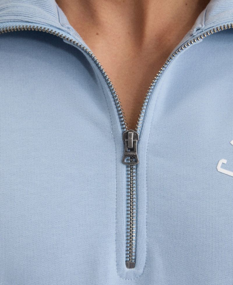Men's Chicago Cubs Iconic Quarter-Zip Relaxed-Fit Sweatshirt