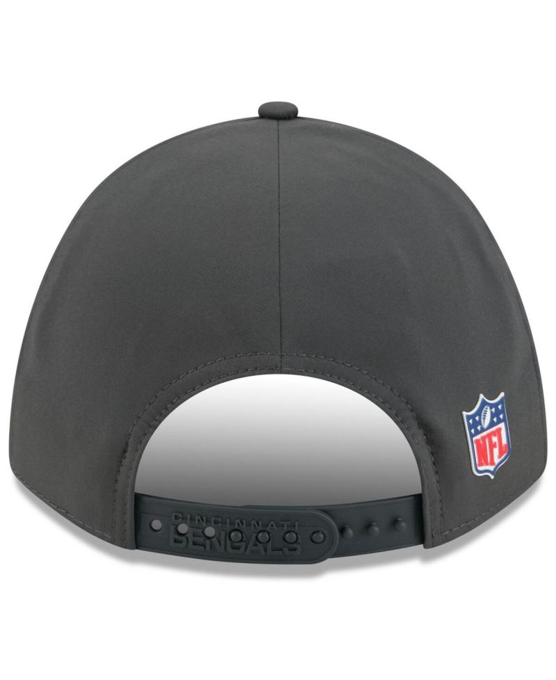Men's Charcoal Cincinnati Bengals 2025 Sideline Cold Weather 9FORTY M-Crown Adjustable Hat