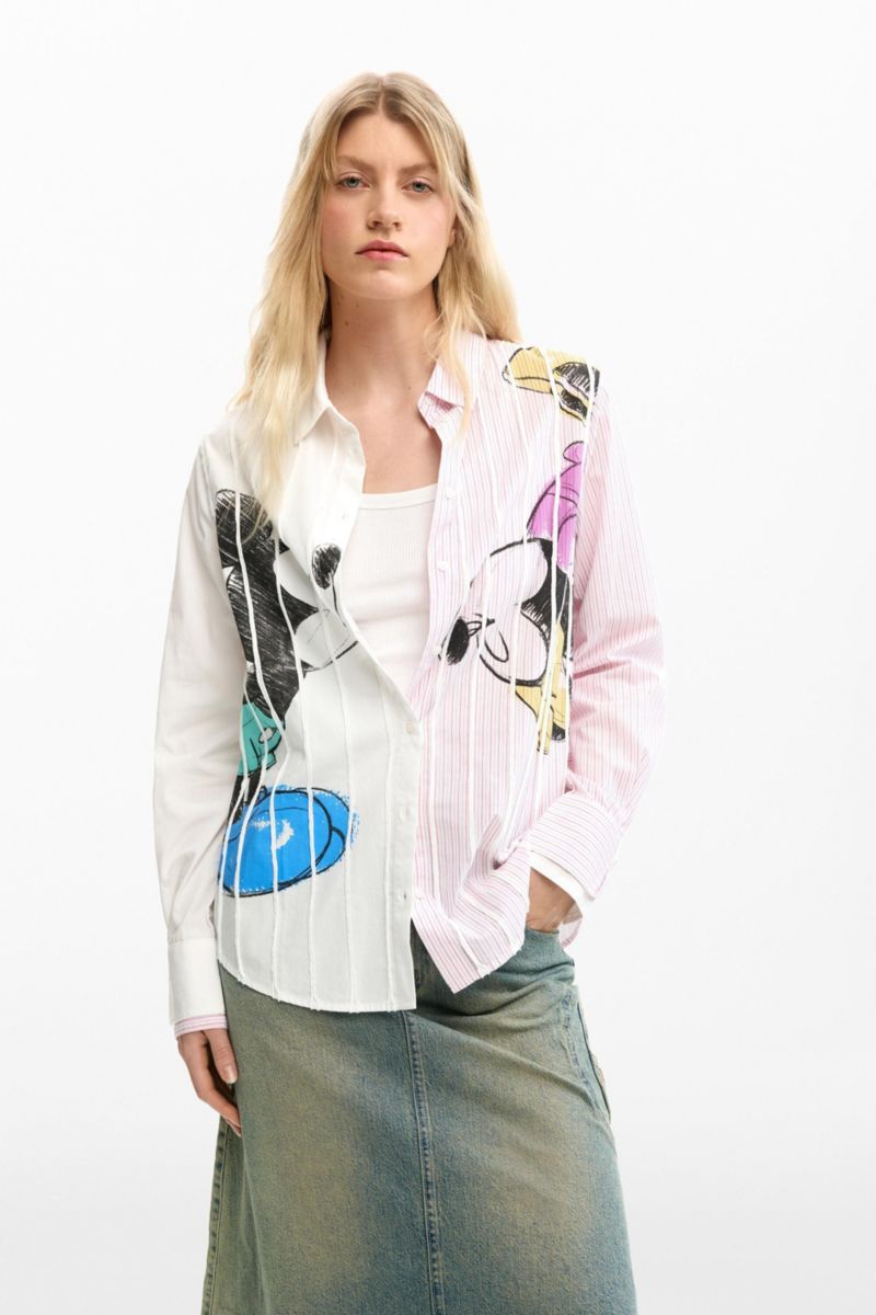 Women's Mickey And Minnie Mouse Shirt