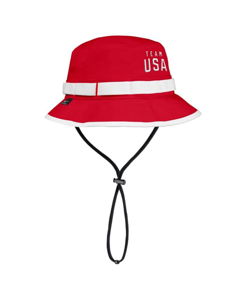 Men's Red Team USA Apex Sideline On-Field Dri-FIT Boonie Bucket Hat