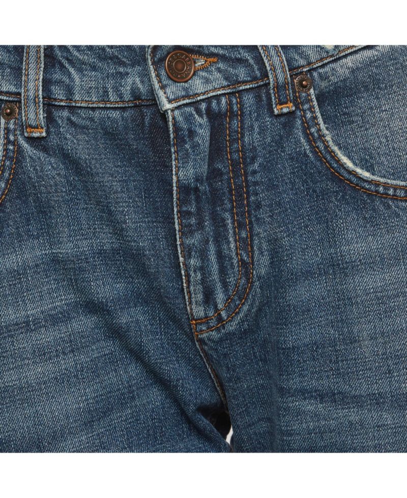 Women's Baroque Heart Straight-Leg Mid-Rise Jeans