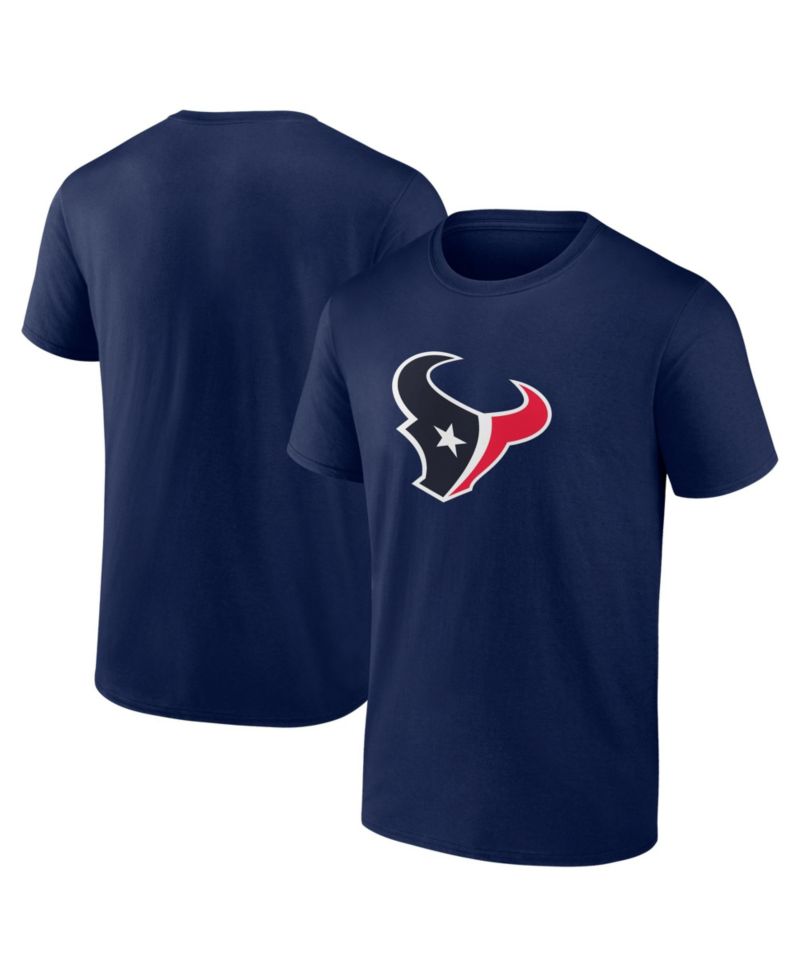 Men's Houston Texans Primary Logo Cotton Crew-Neck Classic-Fit T-Shirt