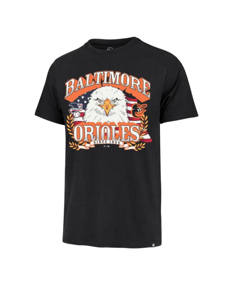 Men's Black Baltimore Orioles Americana Eagle T-Shirt