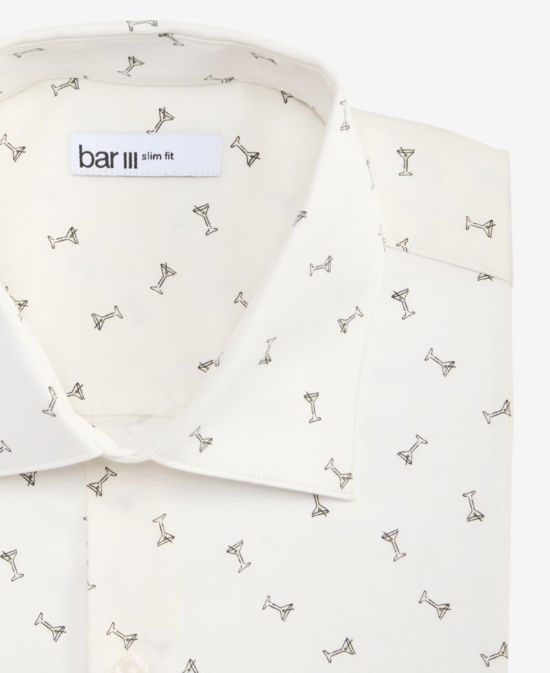 Men's Slim-Fit Martini Dress Shirt
