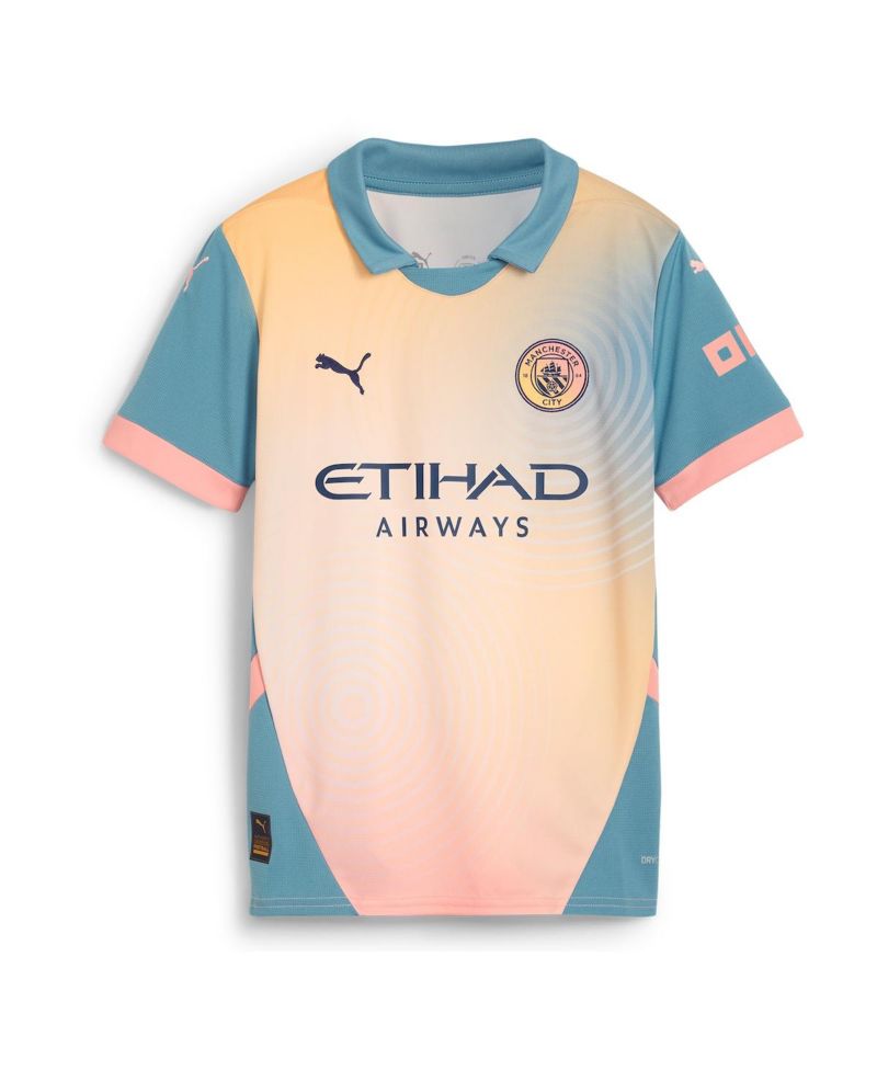 Youth Kevin De Bruyne Blue Manchester City 2024/25 Fourth Replica Player Jersey