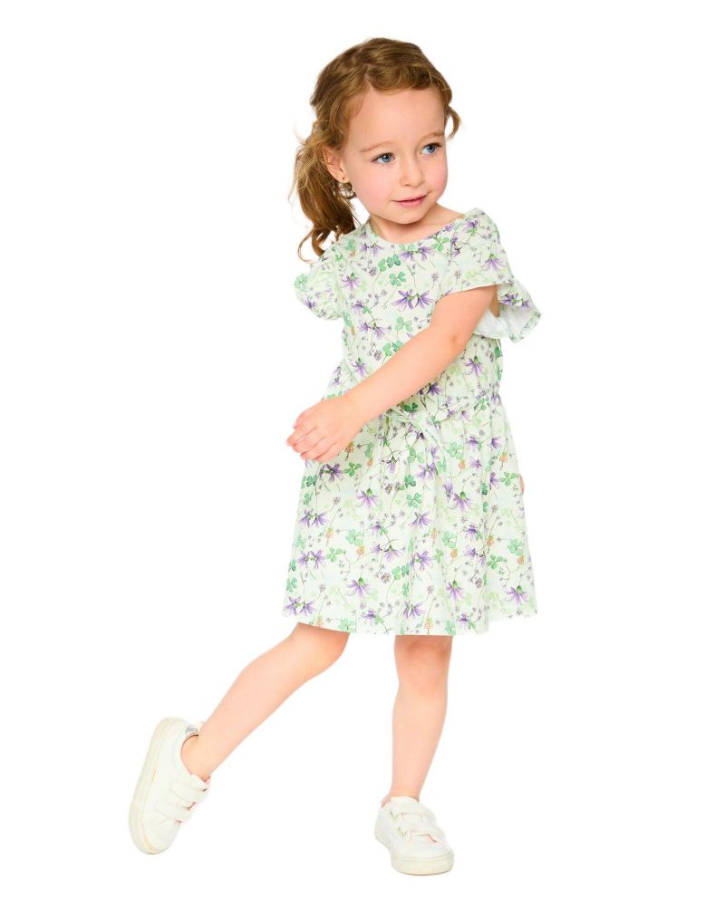 Girl Jersey Dress Printed Flowers - Child