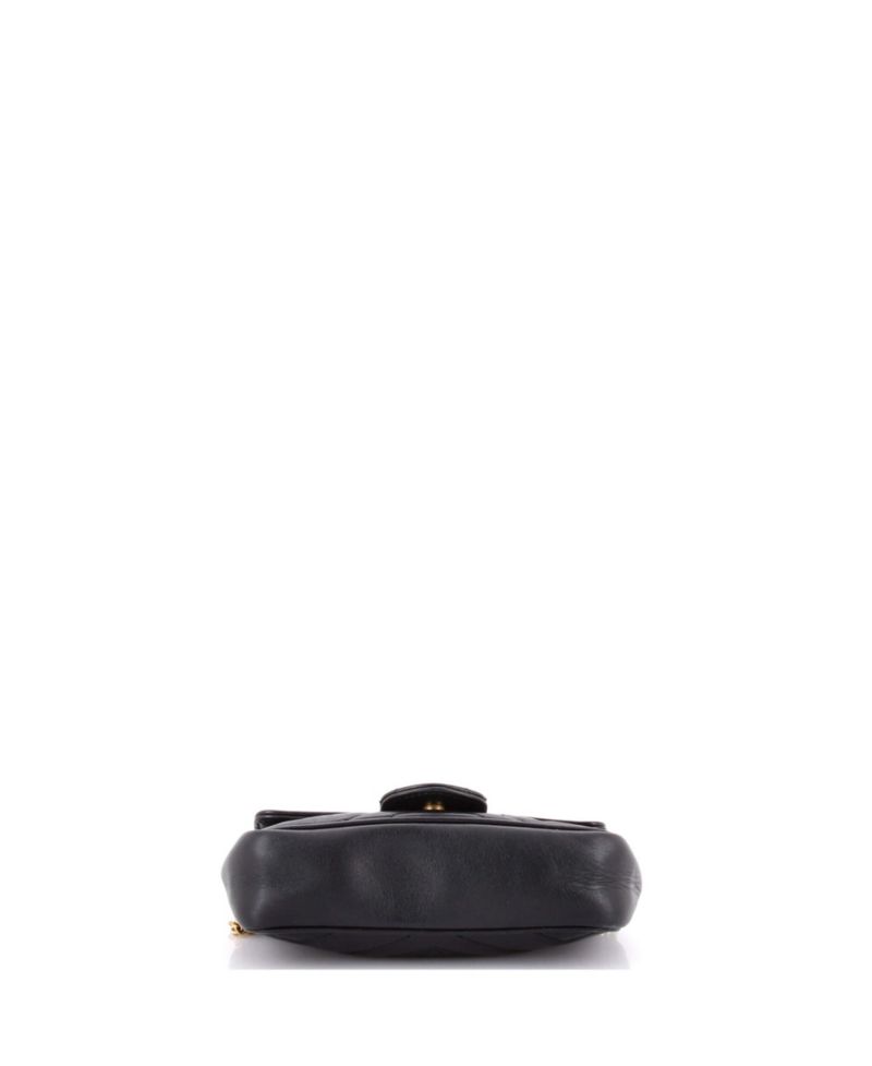 Super Mini GG Marmont Flap Bag Matelasse Leather