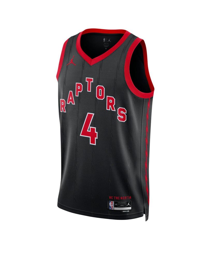 Men's Scottie Barnes Black Toronto Raptors Replica Swingman Jersey - Statement Edition