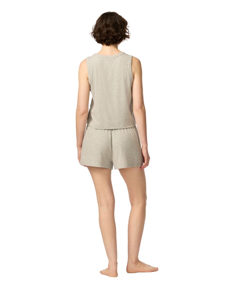 Women's Ribbed Tank Top and Pull-On Shorts, 2-Piece Set