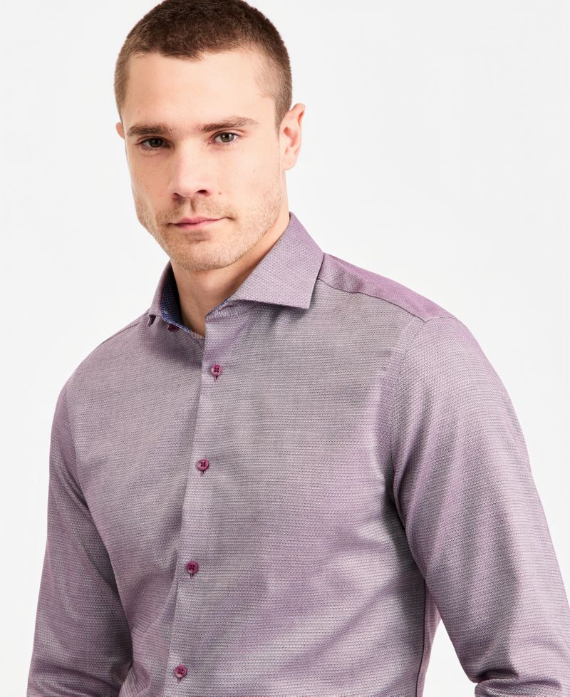 Ted Baker Men's Premium Non Iron Print Dress Shirt