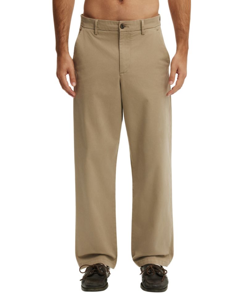 Men's Baggy Chino Relaxed-Fit Pants