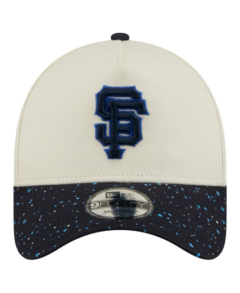 Men's Cream San Francisco Giants Speckle A-Frame 9FORTY Adjustable Hat