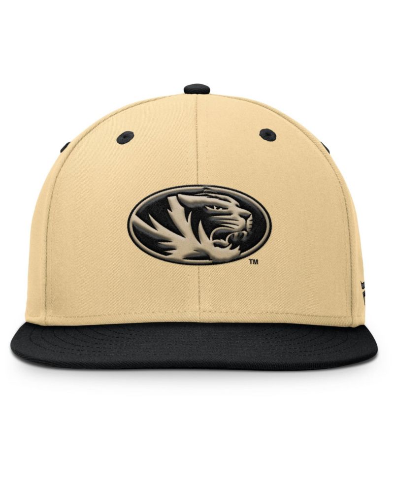Men's Khaki/Black Missouri Tigers Balance Fitted Hat