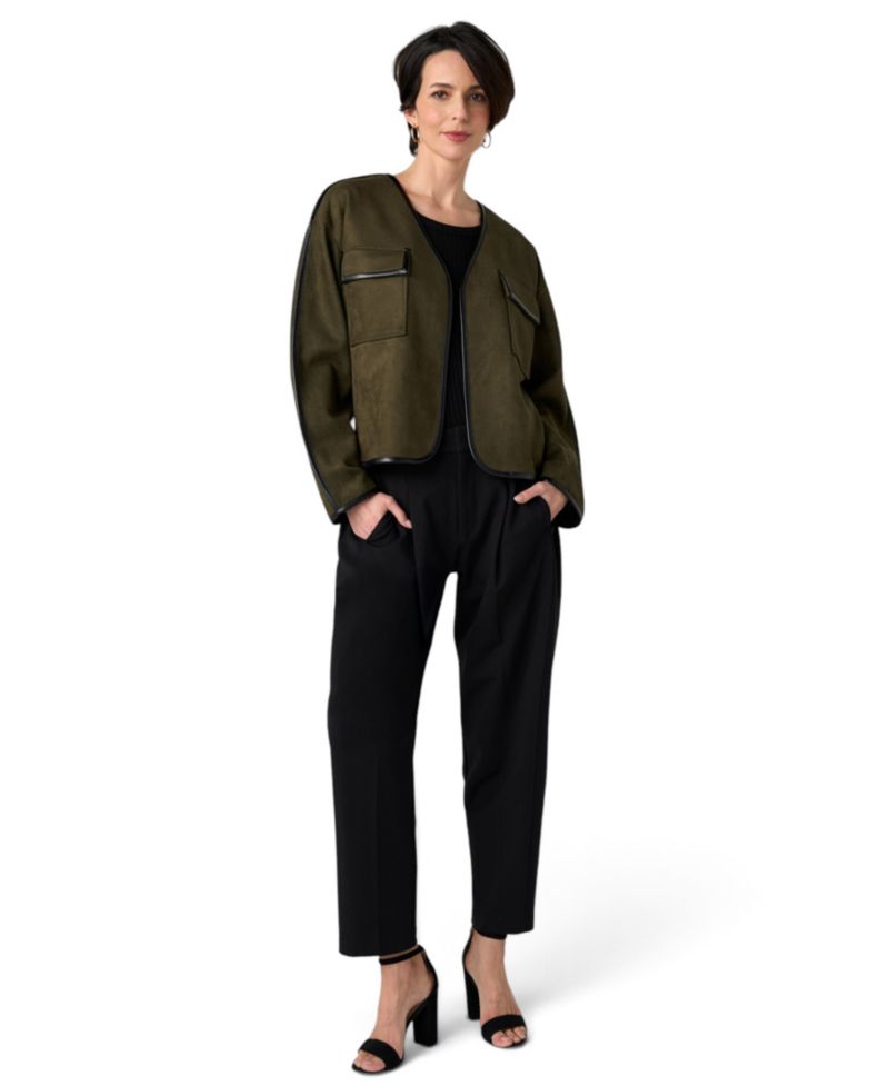 Women's Faux Suede Relaxed Jacket