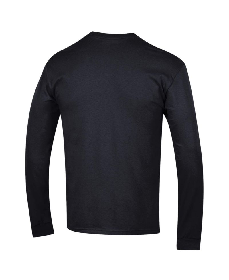 Men's Black Texas Tech Red Raiders Arch Over Logo 2-Hit Long Sleeve T-Shirt
