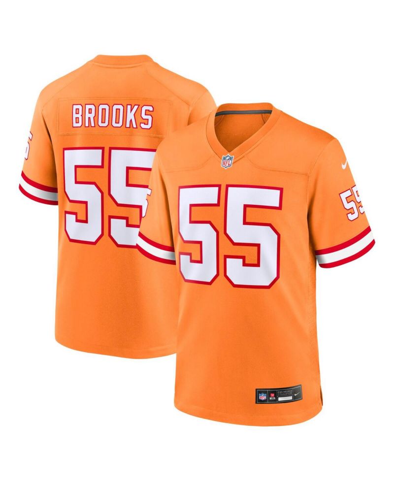 Big Boys Derrick Brooks Orange Tampa Bay Buccaneers Retired Player Game Jersey