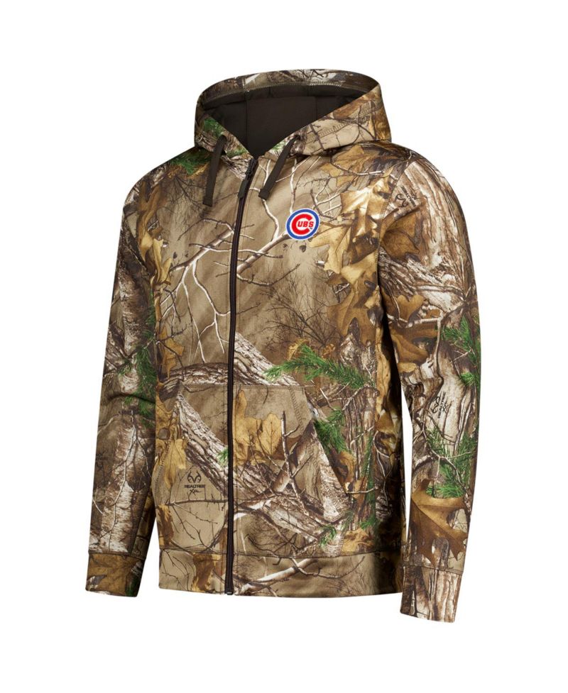 Men's Camo Chicago Cubs Trophy Realtree Full-Zip Hoodie