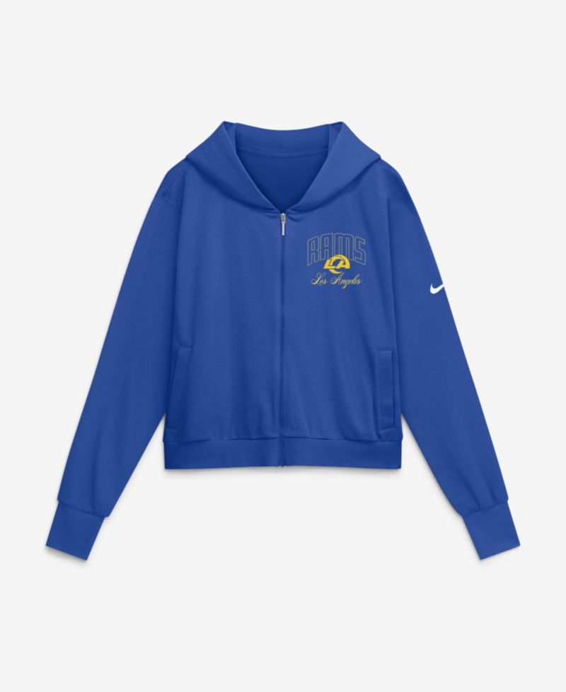 Women's Los Angeles Rams Primetime Long-Sleeve French-Terry Full-Zip Hoodie