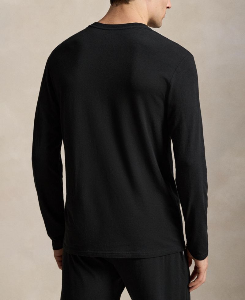 Men's Long-Sleeve Crewneck Cotton-Modal Blend T-Shirt