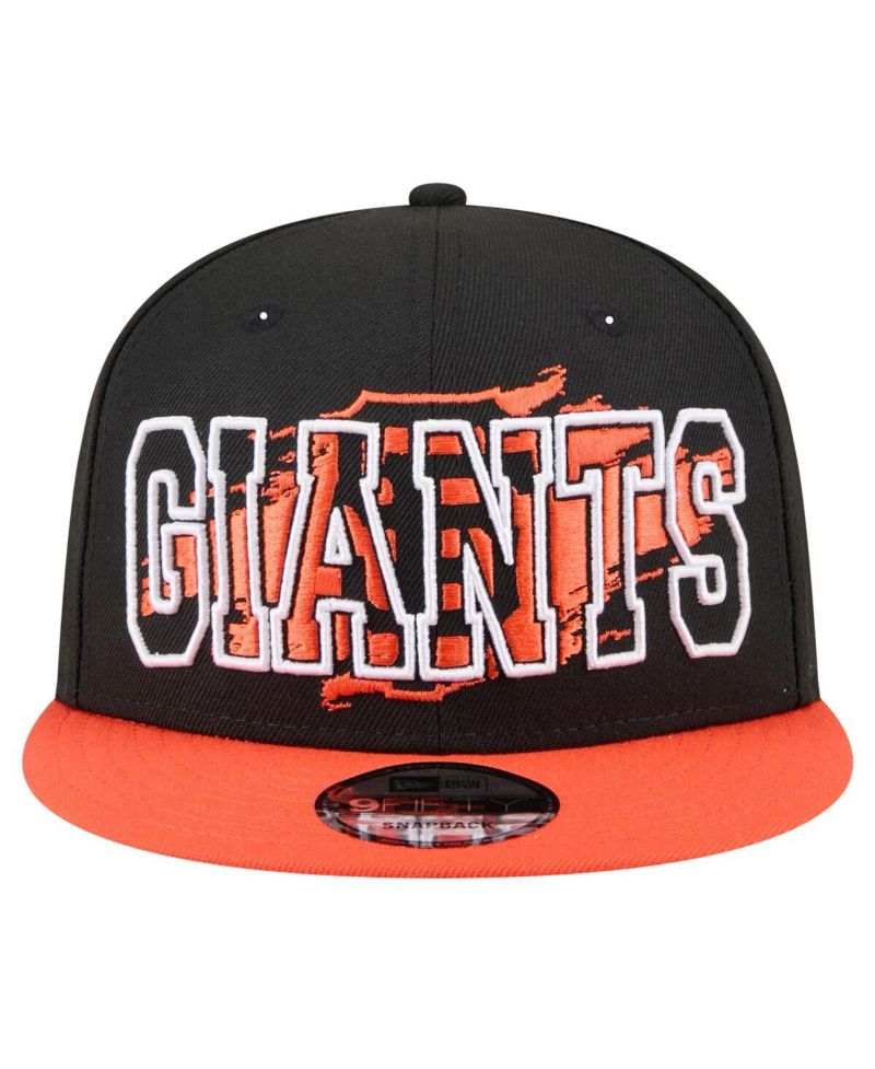 Men's Black San Francisco Giants Splatter 9FIFTY Snapback Hat