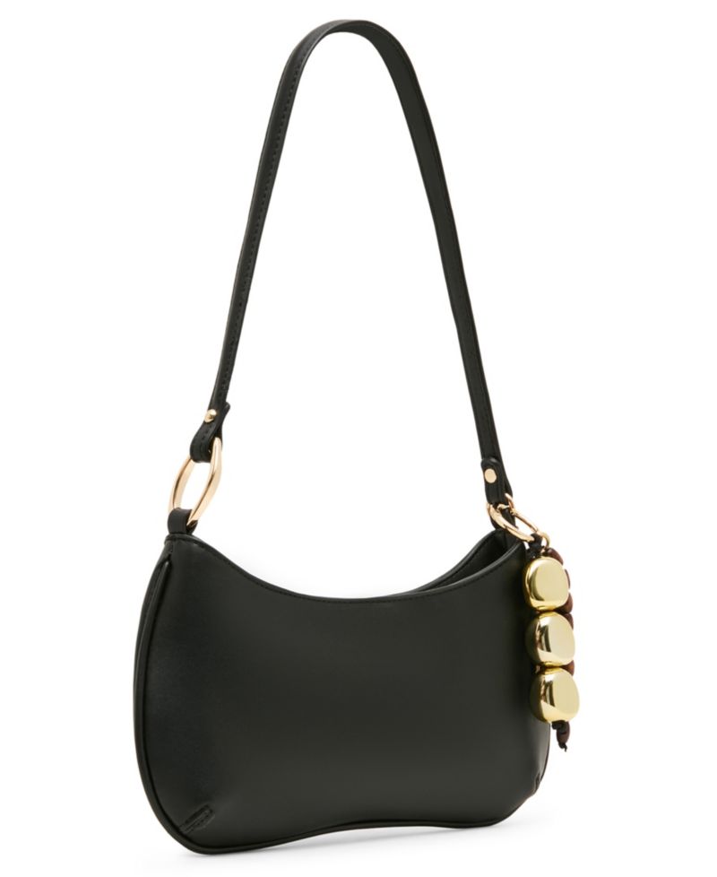 Sabine Pebbled and Tassled Small Shoulder Handbag