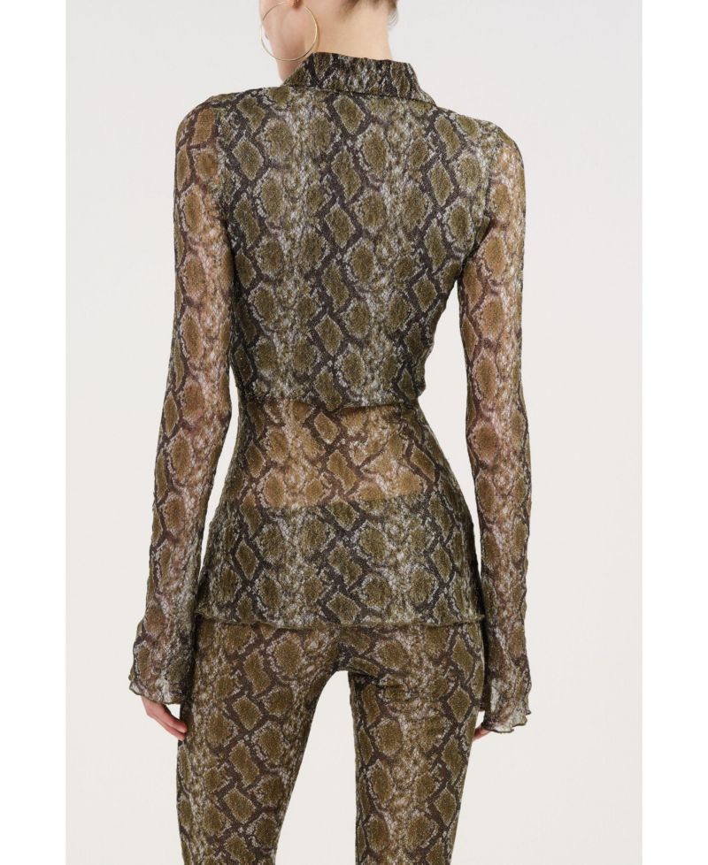 Women's Snake Print Shirt