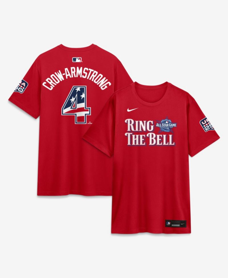 Men's 2026 All-Star Game National League Pete Crow-Armstrong Red Name & Number T-Shirt