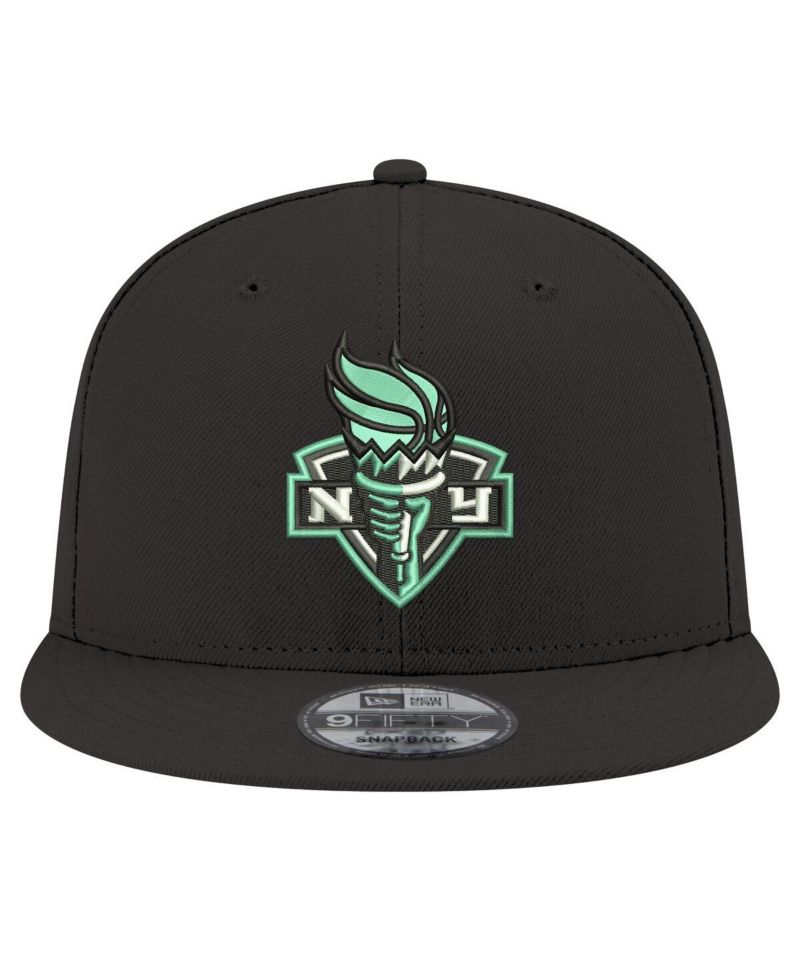 Men's and Women's Black New York Liberty Logo 9FIFTY Snapback Hat