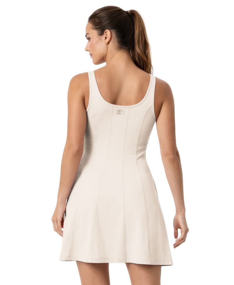 Women's Las Vegas Raiders Mini Scoop Neck Fit & Flare Dress