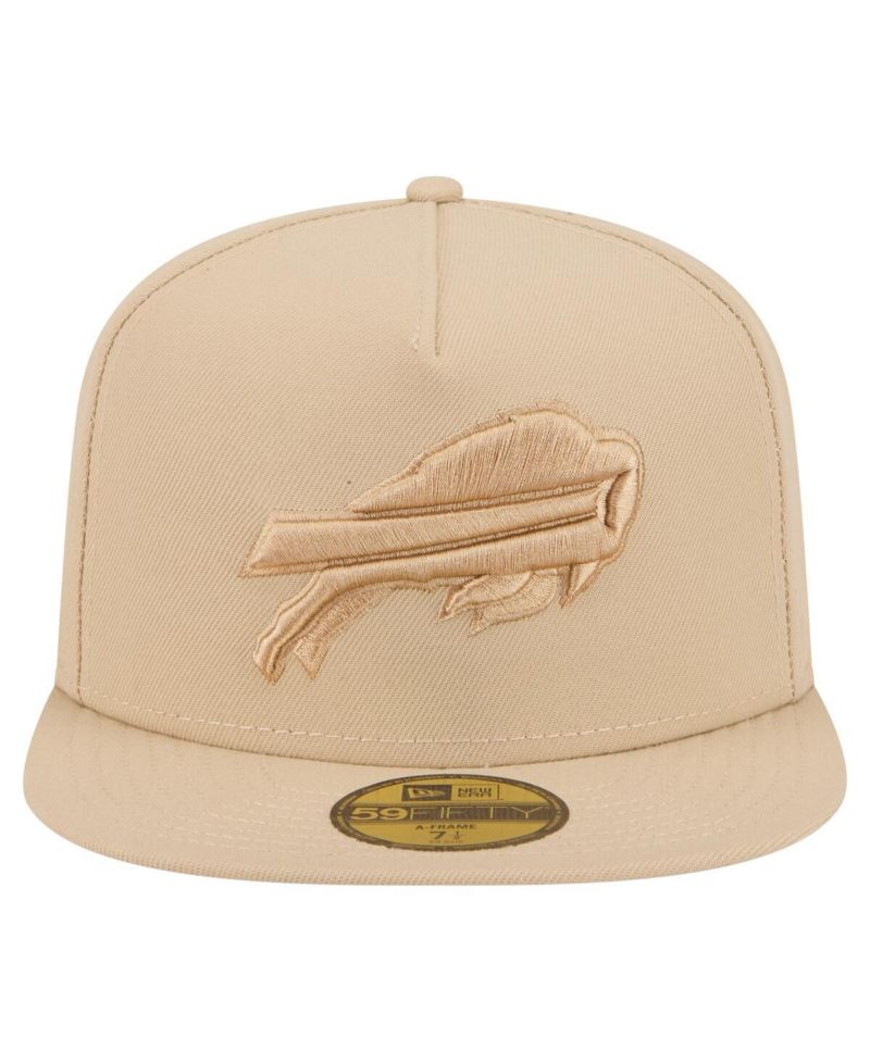 Men's Light Beige Buffalo Bills Color Pack A-Frame 59FIFTY Fitted Hat