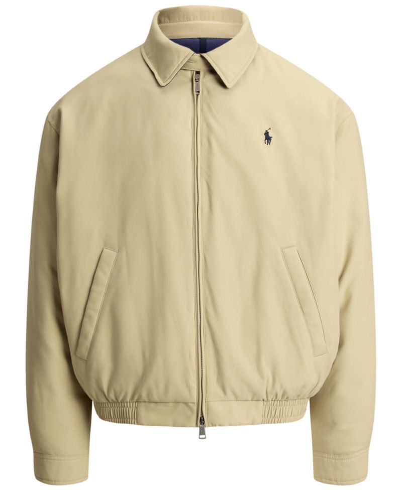 Men's Insulated Twill Bomber Water-Resistant Jacket