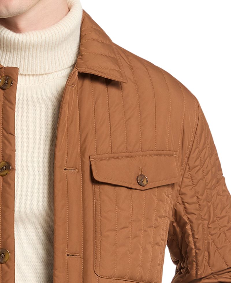 Men's Narrow Quilt Chore Point Collar Jacket