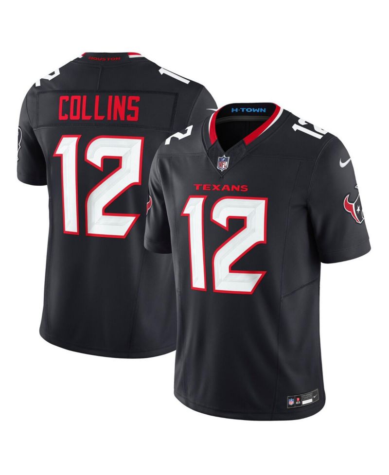 Men's Nico Collins Navy Houston Texans Team Vapor F.U.S.E. Limited Jersey