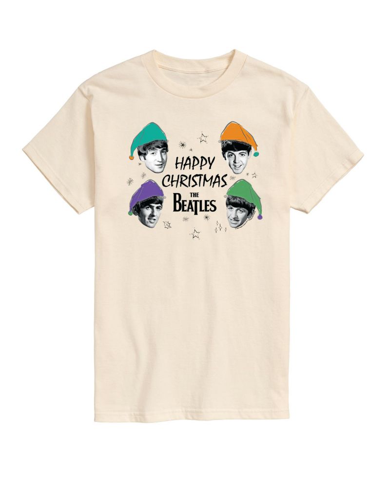 Men's The Beatles Happy Christmas Short Sleeve Tee