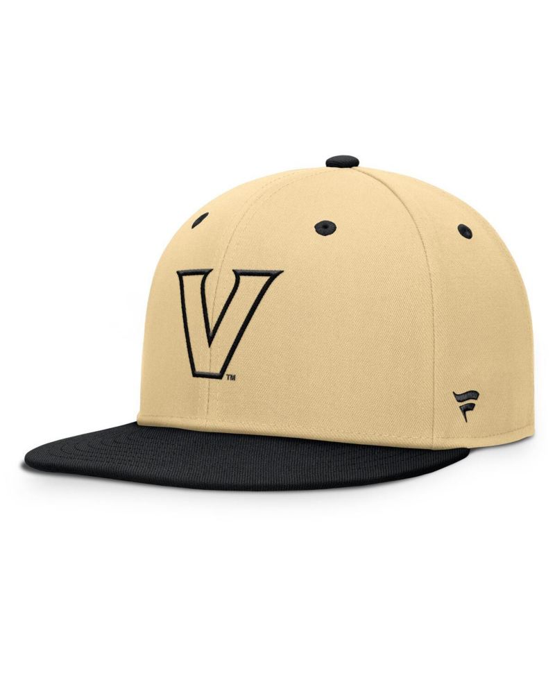 Men's Gold/Black Vanderbilt Commodores Balance Fitted Hat